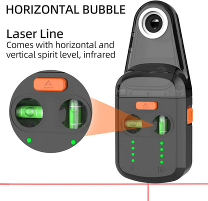 3-in-1 Laser Level Tool with Dust Collector and Wall Bracket