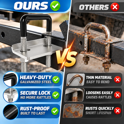 U-Bolt Trailer Hitch Anti-Rattle Stabilizer Clamp