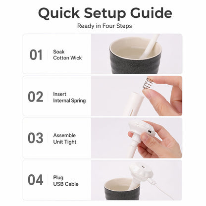 Portable USB Bottle Humidifier for Desks and Travel