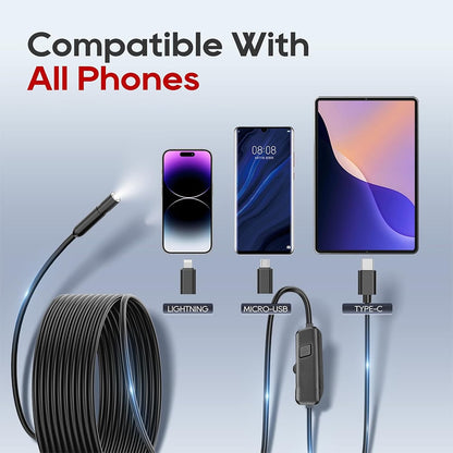 1920P HD Endoscope Camera with 8 Adjustable LED Lights