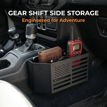 Heavy-duty Metal Gear Shift Center Console Organizer(2 Pack Set)