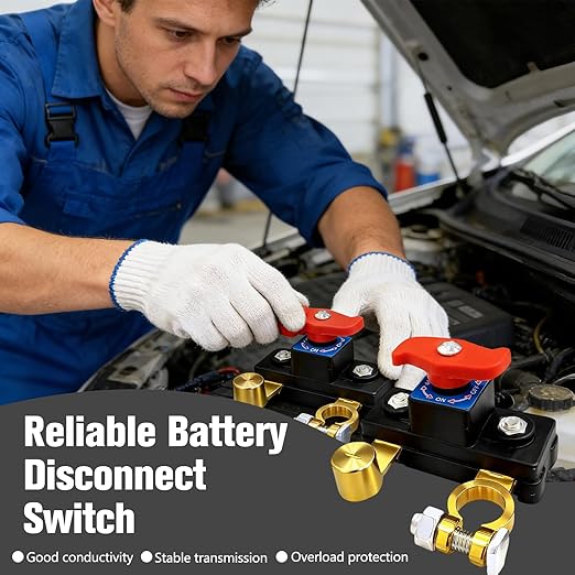 2Pcs Car Battery Cut Off Switch