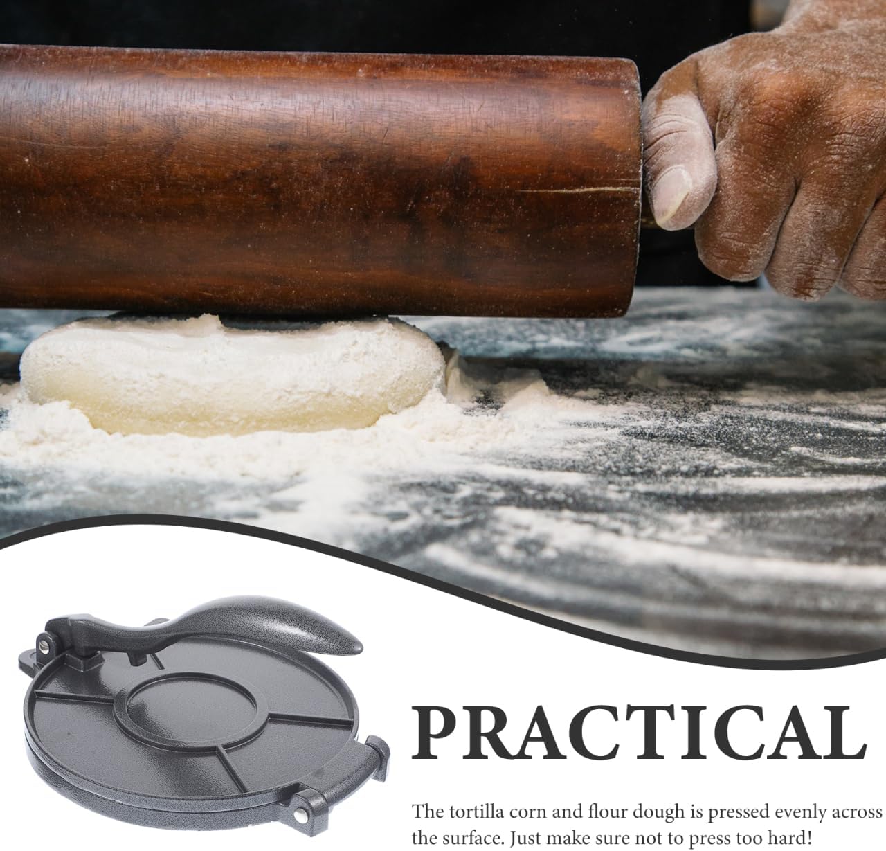 Heavy-Duty 8-Inch Tortilla Press