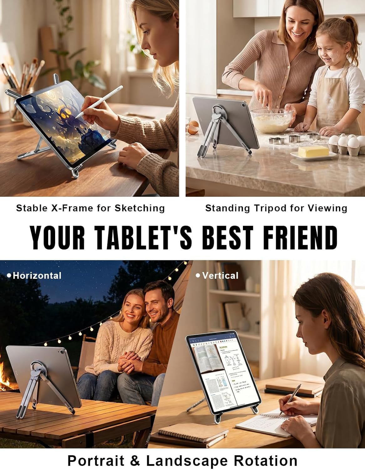 Foldable Laptop Stand & Magnetic Phone Holder