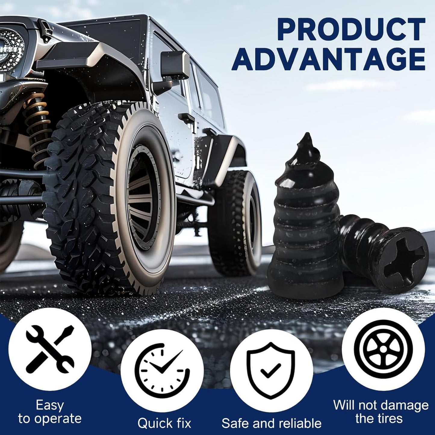 100-Piece Tyre Repair Kit. Tyre Repair Screw Plugs.