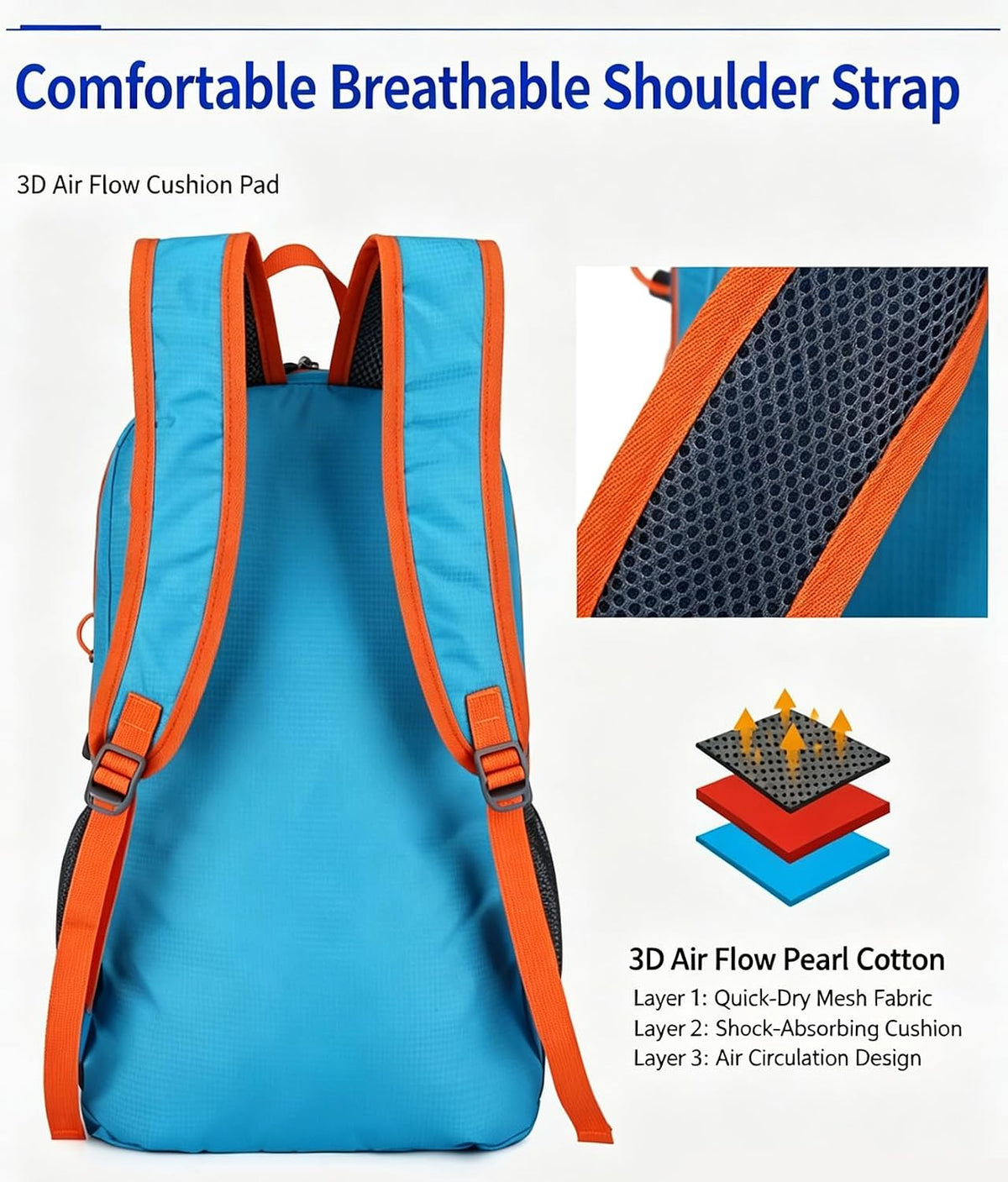 20L Foldable Lightweight Hiking Backpack for Travel and Day Trips – image 4