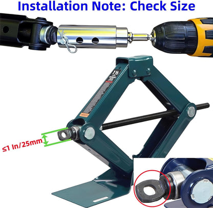 Trailer Jack Electric Drill Adapter Set