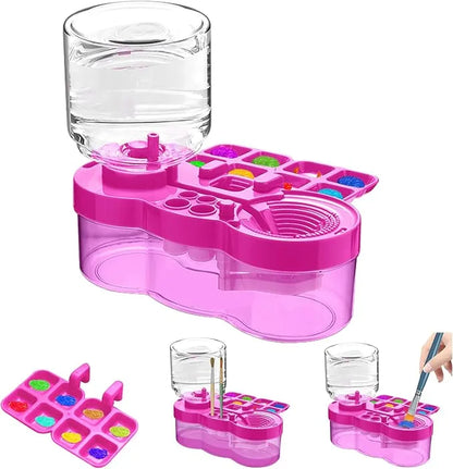 Rinse-and-Refresh Paint Brush Cleaner with Palette
