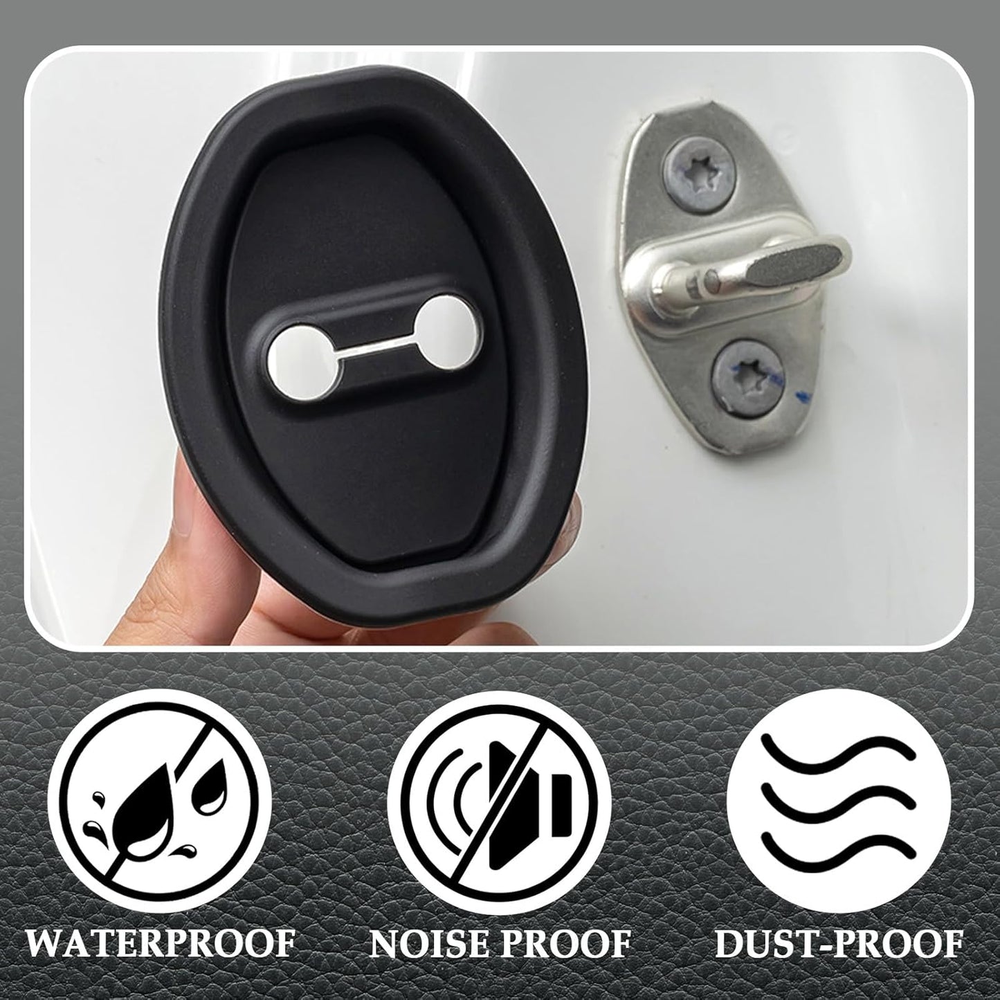 8PCS Upgraded Car Door Latch Guard Cover
