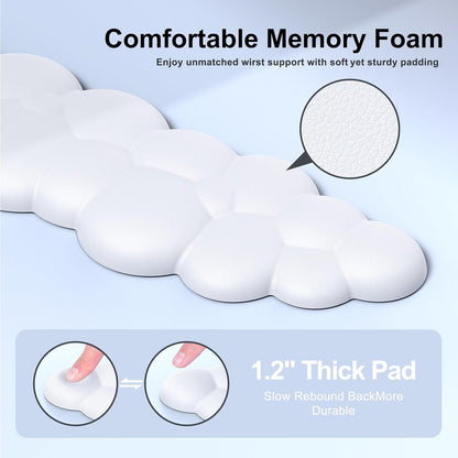 Cloud Ergonomic Keyboard & Mouse Wrist Rest Set