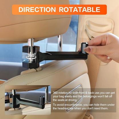 Truck Bow Mount, 2 Sets Archery Shooting Brackets, Headrest Mount Universal Compound Bow Rack