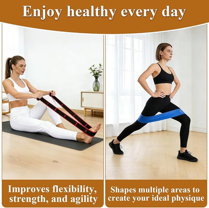 Fitness Resistance Bands for Stretching & Yoga  2-Pack 
