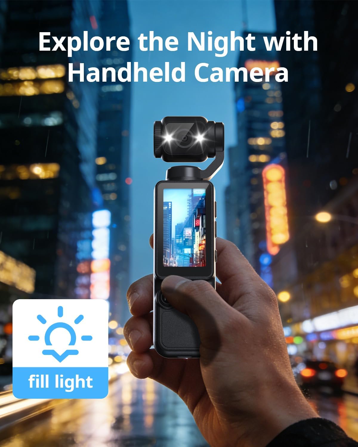 Mini Vlogging Camera with 180° Rotating Lens – Pocket POV Camera with 32GB Card