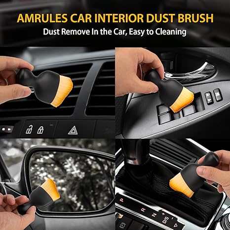2-Piece Brown Curved Brush Set