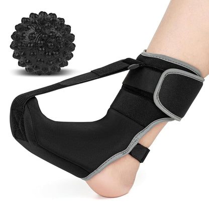 Plantar Fasciitis Relief Night Splint Sock with Massage Ball