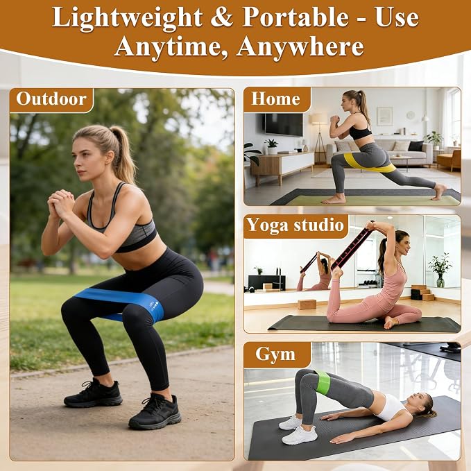Fitness Resistance Bands for Stretching & Yoga  2-Pack 