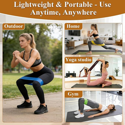 Fitness Resistance Bands for Stretching & Yoga  2-Pack 