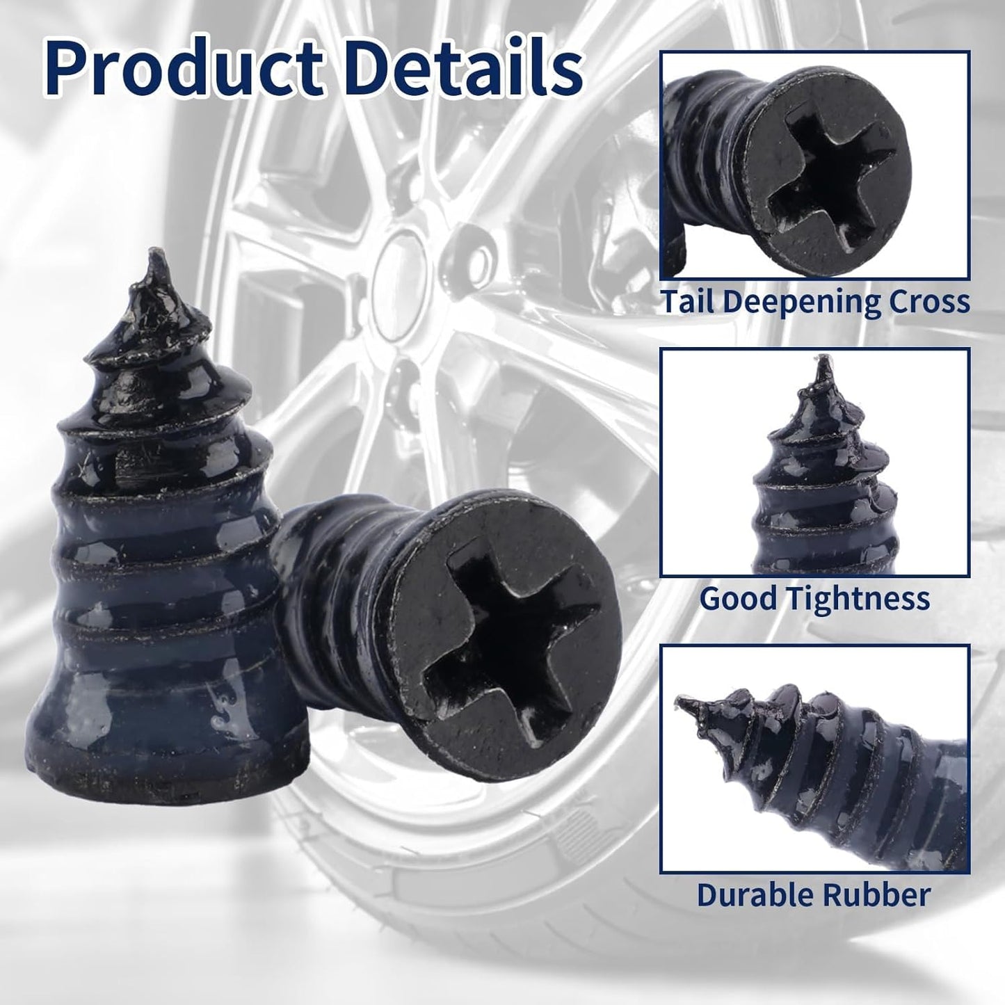 100-Piece Tyre Repair Kit. Tyre Repair Screw Plugs.