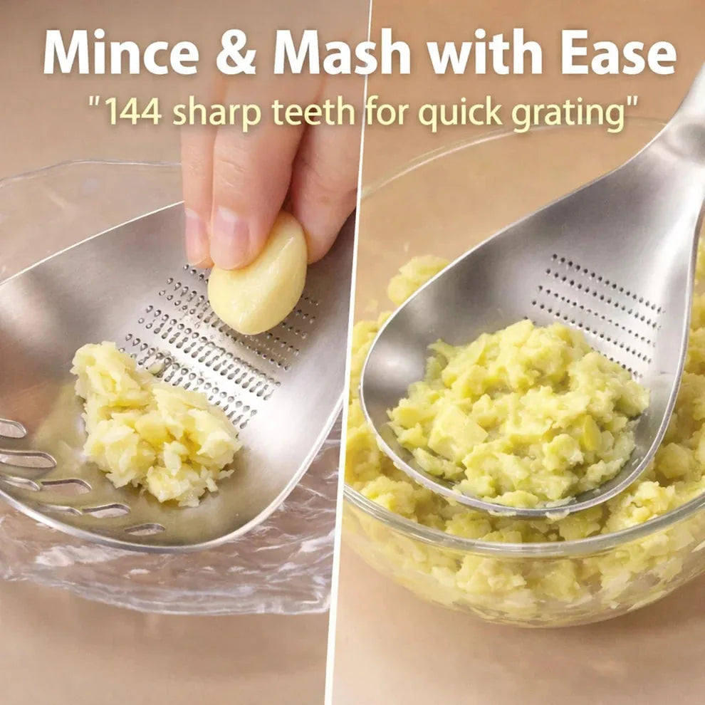 2-Piece Stainless Steel Straining and Mashing Spoon Set