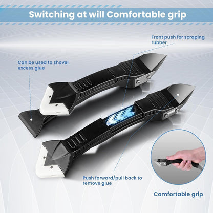 Caulk Remover Tool-3 in 1 （2 Sets）