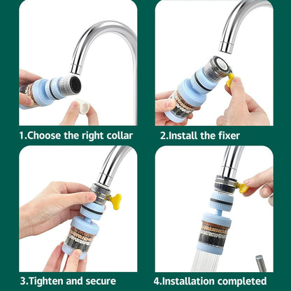 3 Pack Water Faucet Filter Universal (15-32mm Round)