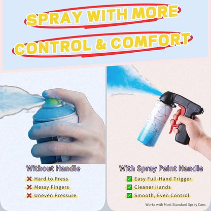 Auxiliary Hand Spray Gun Paint Booster Handle 3 Pcs