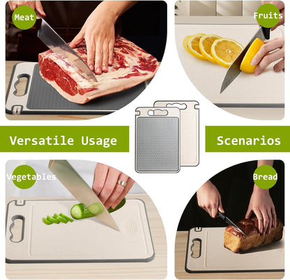 Double Sided Stainless Steel Kitchen Cutting Board