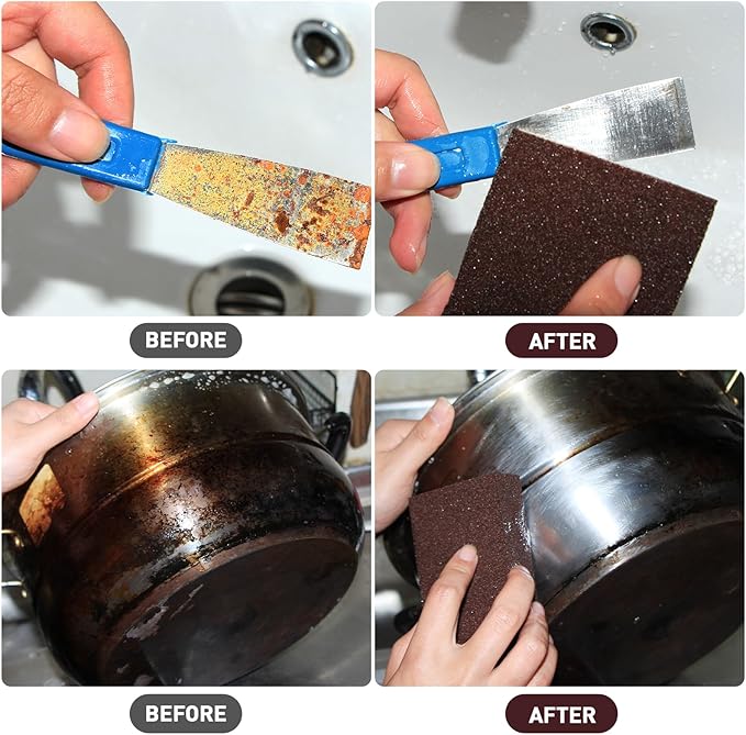 Kitchen Cleaning Carborundum Sponge 10 Pcs
