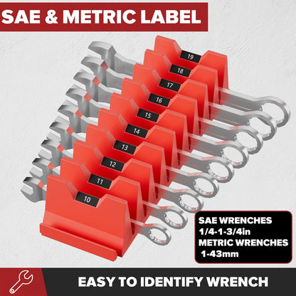 40PCS Modular Wrench Organizer Wrench Holder