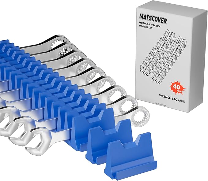 40PCS Modular Wrench Organizer Wrench Holder