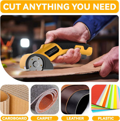 4V Rechargeable Electric Scissors - Lightweight DIY Multi-Cutter Set