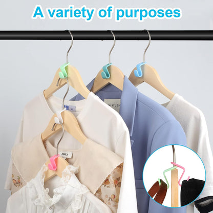 Space-Saving Hanger Connector Hooks – 100 Pack