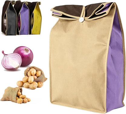 Reusable Potato Storage Bag with Zip Access