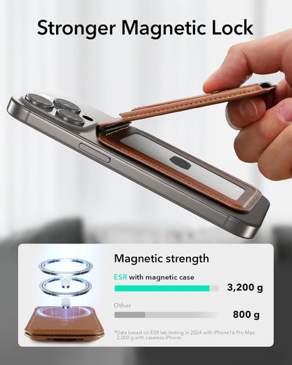 ESR HaloLock Magnetic Wallet Caramel