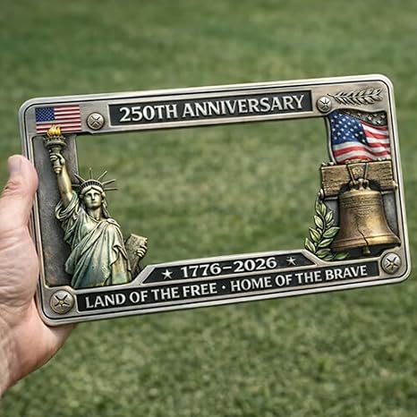 250th Anniversary Commemorative License Plate Frame 2 Pack