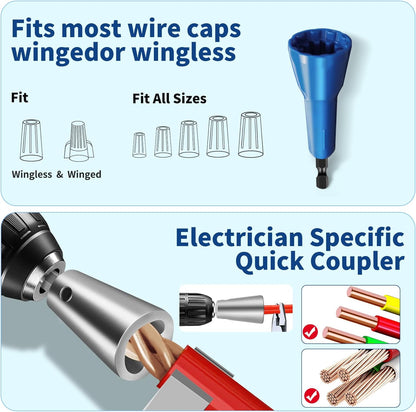 4-Piece Wire Stripper & Drill Wire Twister Kit
