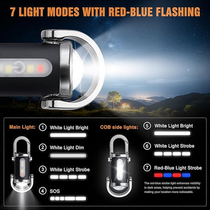 Keychain Multi-Function Mini Flashlight Mobile Power Bank