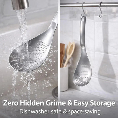 2-Piece Stainless Steel Straining and Mashing Spoon Set