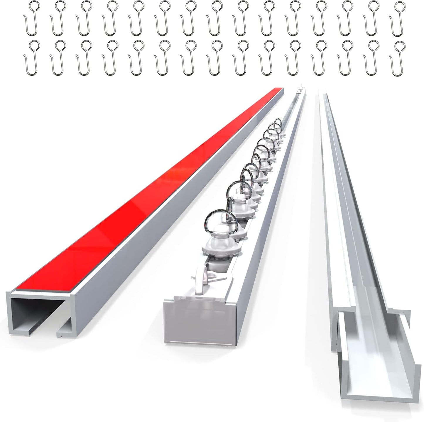 5M No-Drill Self-Adhesive Curtain Track