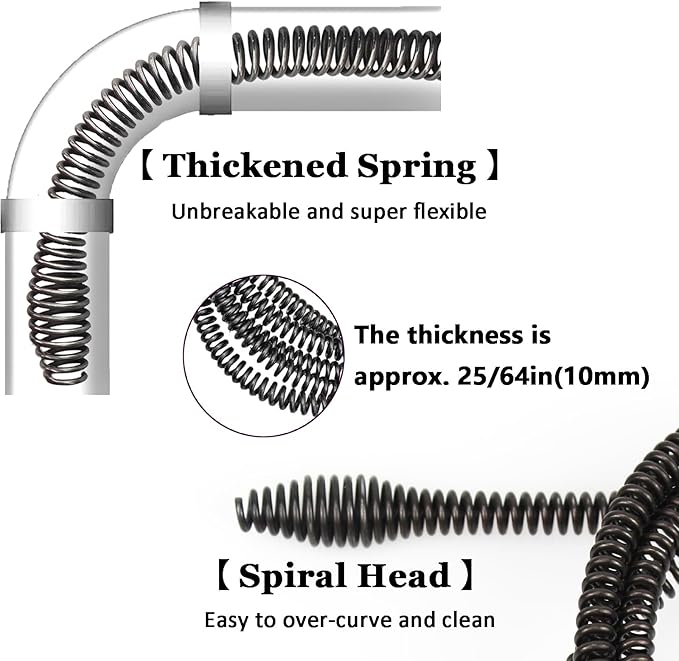 10mm Thickened High Density Drain Cleaning Spring for Pipe Unclogging
