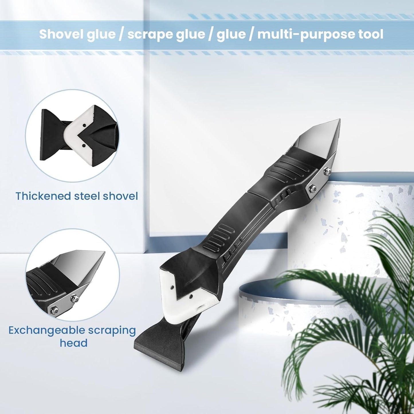 Caulk Remover Tool-3 in 1 （2 Sets）