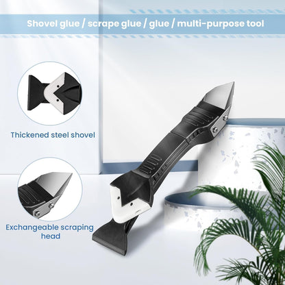 Caulk Remover Tool-3 in 1 （2 Sets）
