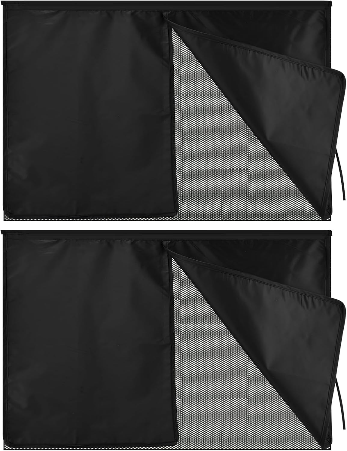 Double-Layer Magnetic Car Sunshade Curtain 2 Pack