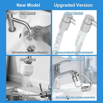 1440° Rotatable Filter Faucet Extender with 10 Filter Cartridges 2 Spray Modes