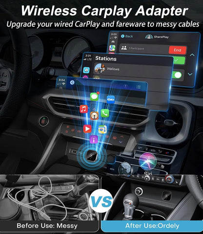 The Smallest & Fastest Wireless CarPlay Dongle for Your Car