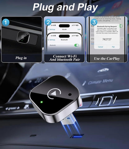 The Smallest & Fastest Wireless CarPlay Dongle for Your Car