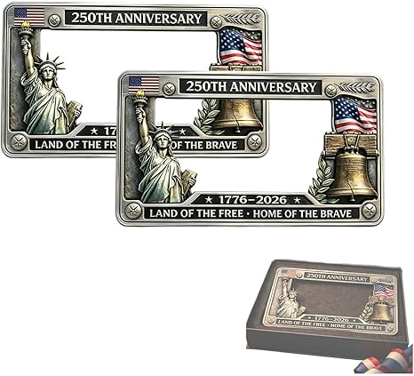 250th Anniversary Commemorative License Plate Frame 2 Pack