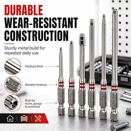 6-Piece Pagoda Hex Screwdriver Bit Set