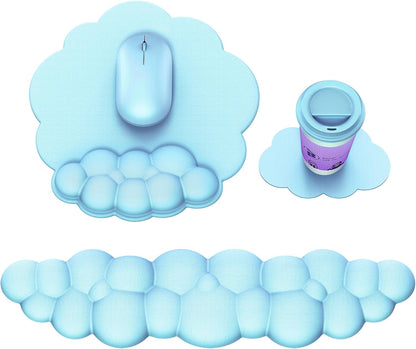 Cloud Ergonomic Keyboard & Mouse Wrist Rest Set