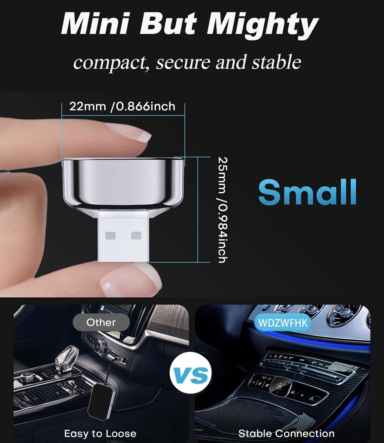 The Smallest & Fastest Wireless CarPlay Dongle for Your Car